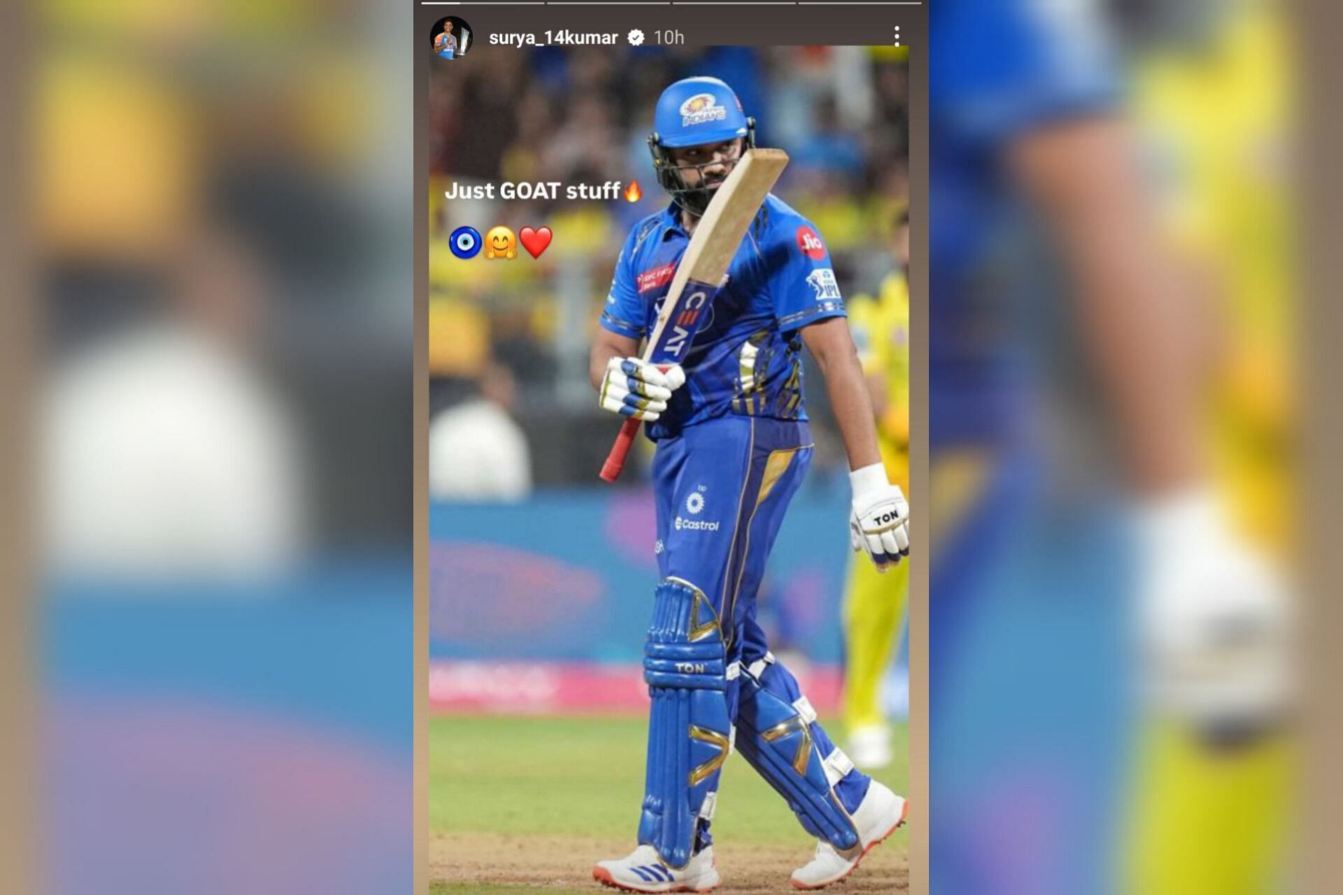 Suryakumar Yadav posts passionate message for Rohit Sharma (Image via Instagram-@surya_14kumar)